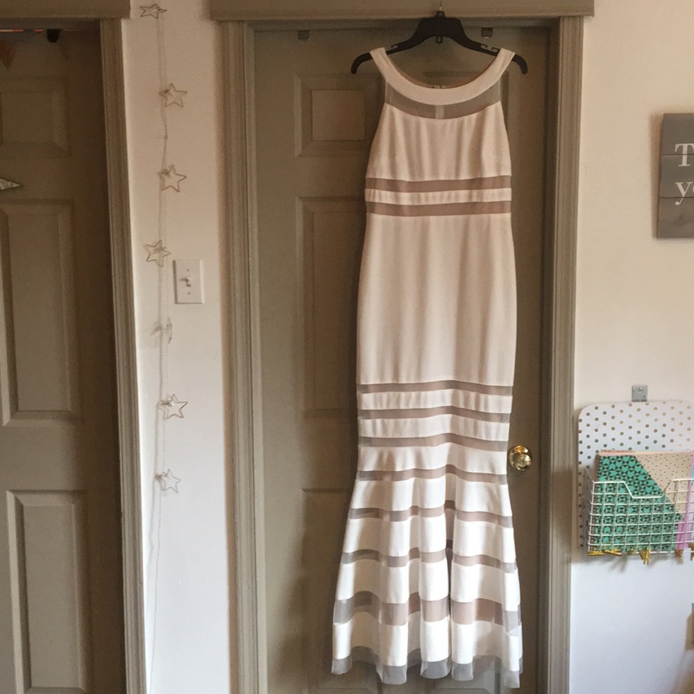 White Mermaid Formal Gown